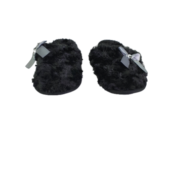Pantoffels Slippers Met Grijze Boog - Zwart - Maat 37 -2