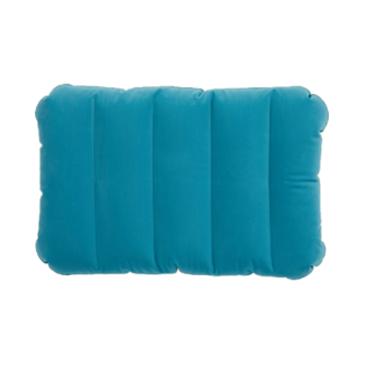 Opblaasbare hoofdkussen - Blauw / Zwart - 43 X 28 X 9 cm &ndash; Camping kussen -  Reis kussen &ndash; Travel pillow 2