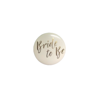 Bride to be - Wit / Goud - Metaal - Vrijgezellenfeest - bachelor party 1