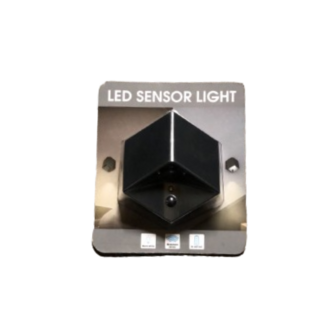 Trendy led wandlampen TRILLION - Set van 2 - Kunststof - Zwart - 22 x 67 x 88 mm - Sensor licht - Hangend - Led sensor light -