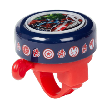 Marvel Avangers Fietsbel - Rood / Donkerblauw - Metaal / Kunststof - Prinsessen - Fietsen - Bel - Aanmaakblokjes