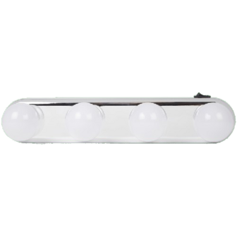 Desing make up light - Wit - Kunststof - 4 lichttbronnen - Met Zuignappen - Aanmaakblokjes