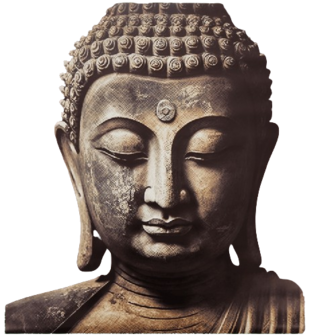 Decoratieve -  Tuindoek - Buddha - Print - Vierkant - Buiten - 80 x 80 cm