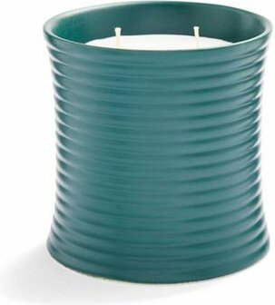 Luxe Design geurkaars "Rosemary" - Petrol Groen - Keramiek / Wax - ⌀ 10 x h 10 cm - Kaars - Zware Kwalitei