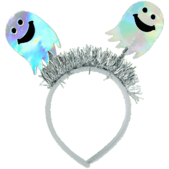 Halloween Diadeem Model Spookjes - Zilver / Multicolor - Polyester - One Size