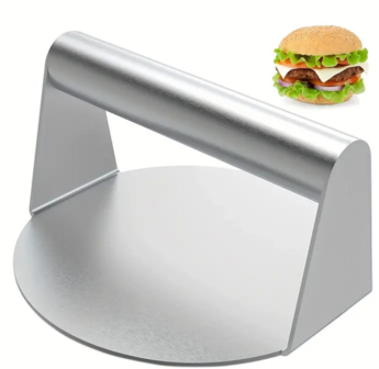 Smash Burger Press - 14,5 Cm - Hamburgerpers - RVS - Handmatige Hamburger perser - Handheld Hamburger press - Burger Press  