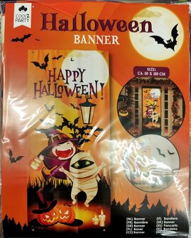 Halloween deur banner 80 x 180 cm