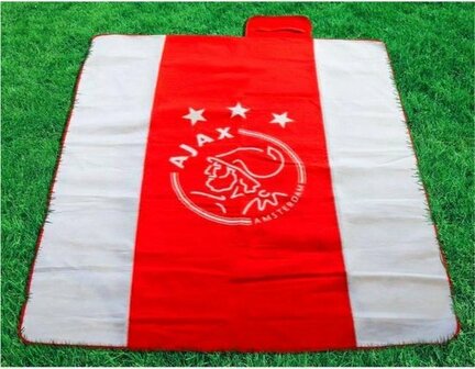 Ajax picknickkleed - Rood / Wit - Polyester - 130 x 150 cm