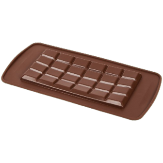 Chocola Thema Bakvorm - Bruin - Siliconen - 11 x 21 - Dubai Chocolate - Bakken - vorm 