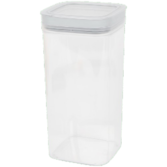 Vershouddoos 2.3L - Transparant / Grijs - Kunststof - 10 x 10 x 24 cm - Maat L - BPA Free