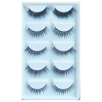 Set van 5 Kunstwimpers - verschillende diktes - Eye Brows - Eye Lashes 