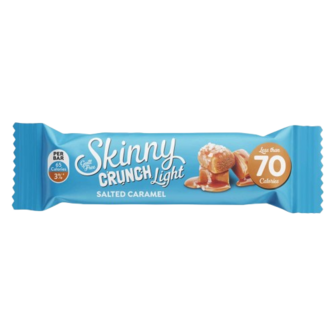  Low Calorie Skinny Crunch Mueslireep - Salted Caramel - High in Fibre / Hoog in Vezels -  Sportvoeding - Suikerarm - Muesli - 
