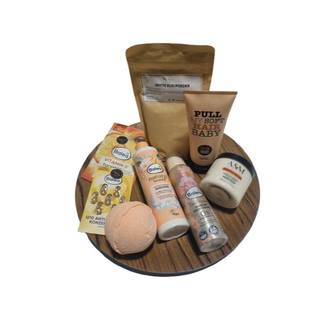 Ontspanningspakket / Werwenpakket AYAHUANA  &ndash; Mangobutter &ndash; My Soft Hairconditioner met Arganolie - Jumbo Bruisbal &ndash; Witte Kleimasker &ndash; Vegan Peach Douchegel &ndash; Vitamine C Masker Hyluron - Q10 Anti Rimpel 7 daagse kuur capsules &ndash; Vegan Parfum Deodorant Flower Luxe decoratieschaal - pakket &ndash; Verwenpakket &ndash; 9 delig&nbsp; Giftset -&nbsp; Cadeaupakket voor haar / hem 