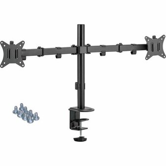 Dubbele monitor arm | Draaibaar | Kantelbaar | Max. gewicht: 9 kg per arm | 17 t/m 32 inch | Allteq