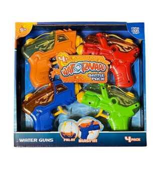 Watornado Waterpistolen Battle Pack - Multicolor - Kunststof - 12 x 10 cm - Set van 4 - 6+ - Zomer