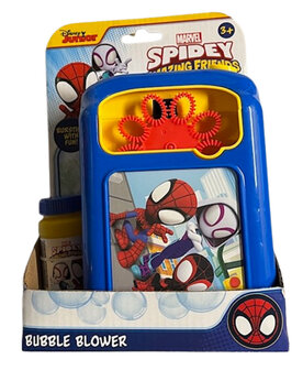 Spidey Amazing Friends bellenblaas camera - Blauw / Multicolor - Kunststof - 10 x 2 x 8 cm - Bubble camera