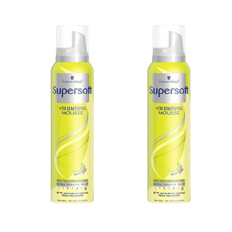 Schwarzkopf Volumising Mousse - Groen / Zilver - Metaal / Mousse - 200 ml - Set van 2 - Haarverzorging - Haar - Mousse