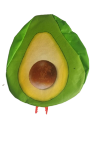 Zadelovertrek Advocado - Groen / Geel - PVC - Rekbaar - Zadelhoes - Fietshoes - Fietszadel- Avocado
