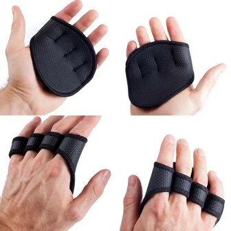 Grip Pads Handschoenen / Handpads &ndash; Zwart 2