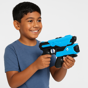 2 in 1 Waterpistool - Multicolor  - Kunststof - Assorti  - 22 x 14 x 2 cm - Dubbelloops - Zomer - Speelgoed - Pret - Kinderen5