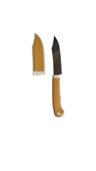 Groentemes AMAZON + Beschermhoes - Bruin / Grijs  12 / 22 CM - Goede grip - RVS - 2