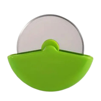 Pizzasnijder / Roller Cutter - Groen - Kunststof - Pizza Pal Slicer - Pizzames - 10 cm