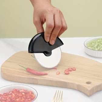 Pizzasnijder / Roller Cutter - Groen - Kunststof - Pizza Pal Slicer - Pizzames - 10 cm1