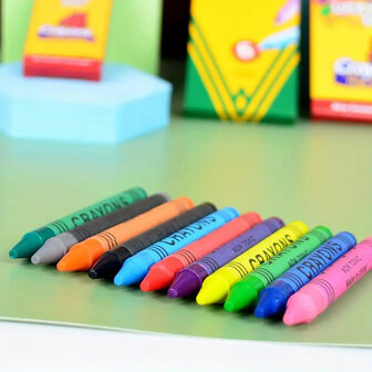 Waskrijtjes wasco - Set van 8 Crayons - Multicolor - Creatief - Artwork - Diy - Cadeau  - Kinderen - Feest - School3