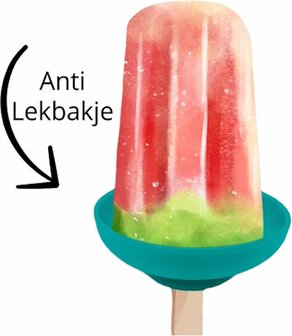 Flexibele Anti Lek Ijsjeshouder LICKIE - Set van 2 - Stop Drip