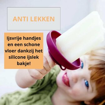 Flexibele Anti Lek Ijsjeshouder LICKIE - Set van 2 - Stop Drip