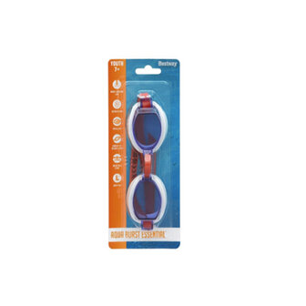 Kinder Duikbril &ndash; Blauw/Wit/Rood - Vanaf 7 Jaar &ndash; UV-bescherming &ndash; Verstelbaar &ndash; Lekvrij &amp; Latexvri