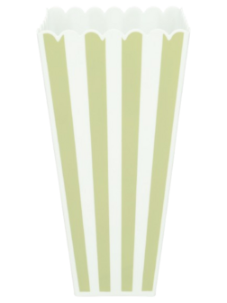 Popcorn bak herbruikbaar - Blauw / Groen - Kunststof - 9 x 9 x 19 cm - Set van 2 - Assorti1