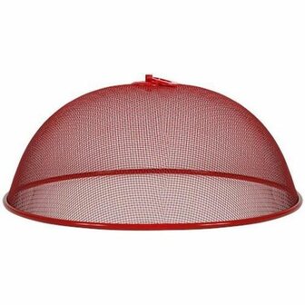 Foodcover MERIJN - Rood - &Oslash; 30 cm - Voedselkap - Vliegenkap - Fruitvliegjes - Wespen
