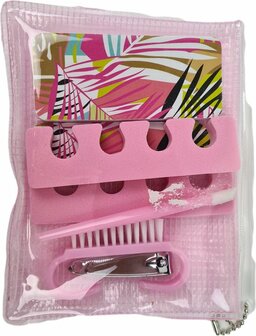 Nagel beauty set - Roze - 4 verschillende producten - Nagelknipper inbegrepen - Valentine - Valentijnsdag - valentijn cadeautje