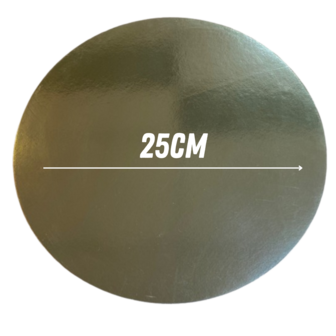 Taart Onderzetter - Zilver - 25 x 25 cm - Rond - Set van 2