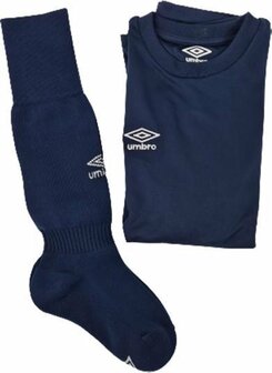 UMBRO - Teamwear pack - T-shirt / Sokken - Donkerblauw - 146