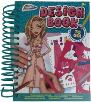 Design boekje kleurboek - Turquoise / Multicolor - Karton / Kunststof - 13 x 15 cm - Design - Kleurboek - DIY - Knutselen