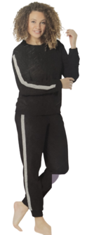 Velvet Twosie / Huispak / Twinset GLAMOURISTA  - Grijs / Zilver - Polyester - Maat M