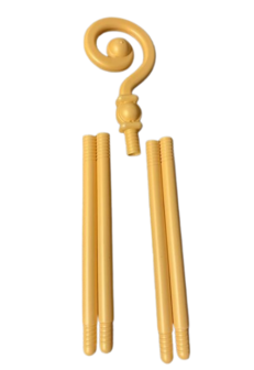 Sinterklaas Staf - Goud - Kunststof - 190 cm - Sintstaf