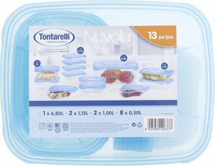 Tontarelli vershouddozenset - 13 stuks Vershouddozenset - Diepvries/Koelkastdozen