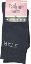 Sokken Star - Zwart - Maat 27 / 30 - Set van 2 - Fashion Socks
