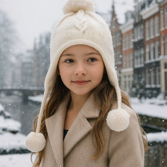 Muts - LARA - Wit - Meisjes 3