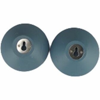 Wandhaak LUNA - Blauw - Hout / Metaal - &Oslash; 8 x 4 cm - Maat m