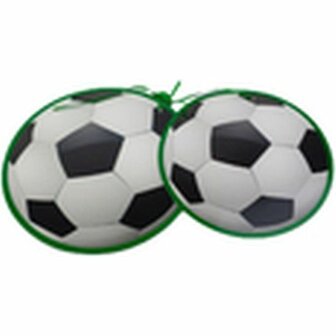 Voetbal slinger - Zwart / Wit / Groen - Karton - 3 Meter - Feest - Slinger - Vlaggetjes - Vlaggen