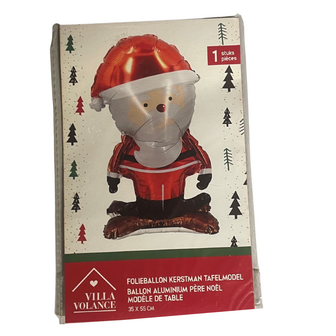 Folieballon Kerstman - 35 X 55 cm - Ballon - Kerstversiering - Kerst - Kerstmis - Helium - Kerstdecoratie