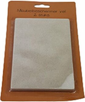 Meubelbeschermer vel - 2 stuks - Zelfklevend - Antikras - Cr&egrave;me - Meubelvilt