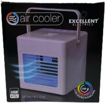 LED Luchtverfrisser - Multicolor - Kunststof - Luchtverfrissers - 260 ml - 145 x 145 x 163 mm