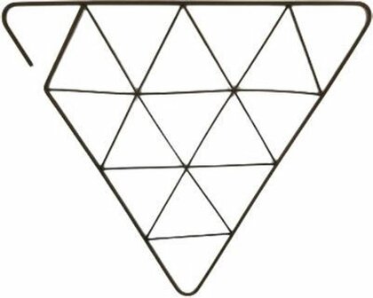 Wandrek HARRIS Driehoek - Goud - Metaal - 46 x 46 cm