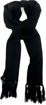 Modieuze sjaal - Zwart - Heren / Dames - Zacht - One Size - Acryl - Warm