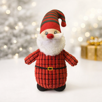 Schattige Kerst knuffel - Kerstman - Rood - 30 cm - Polyester - Kerstknuffel - Kerstcadeaus